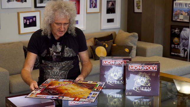 Brian May Unboxing Monopoly