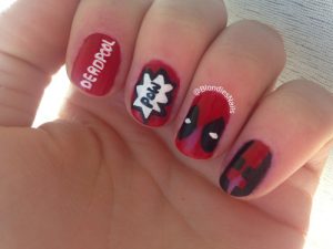 NAIL ART-deadpool