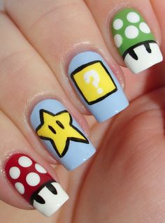 Nail Art-nerd-supermario